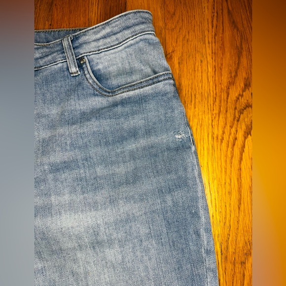 Kut from the Kloth Kelsey High Rise Fab Ab Ankle Flare Jeans Women’s 14 Raw Hem - Picture 7 of 11